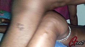 real nigerian amateur couple rips clothes for juicy tight pussy pounding with slow romantic moans!