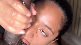 Amateur nysdel chokes on huge cock deepthroat but he cums too soon