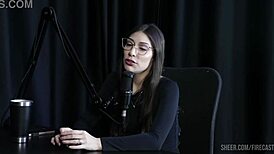 Melina Khalifa's sheer red fire cast debut revealed.