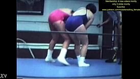 wanna see this mixed wrestling catfight get real intense?