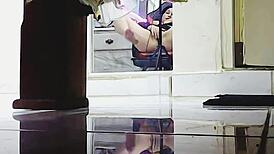 My sexy wife fingers pussy tits on steamy homemade videollamada