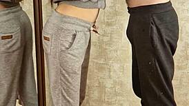 mirror cap guy kisses before big dick blowjob doggy