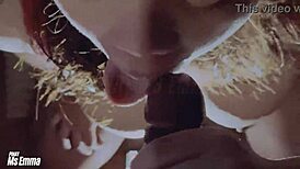 my cheating wife sucks my friend's cock and swallows his load