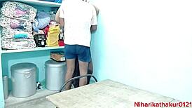 bhabhi strokes sucks then begs doggystyle fuck cum on ass sister-in-law handjob blowjob