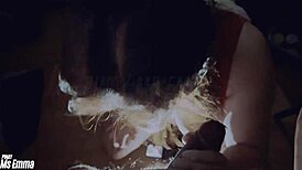 my cheating wife sucks my friend's cock and swallows his load