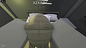 Prostitute Begs for Merciless Ass Pounding in Roblox Hotel Room