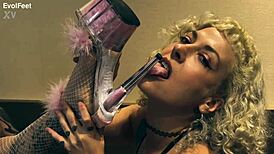 hey slave ready for my latina milf feet in pantyhose bondage deepthroat worship session?