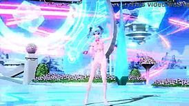 Hatsune Miku's Big Tits Nude Rabbit Hole Costume