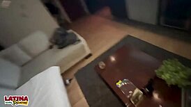 Thick 20yo Latina Andrea Gomez Gapes Ass in First Casting Anal Fuck by Old Man