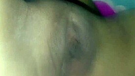 innocent beauty's tight wet pussy rubbed by cock until creampie blast