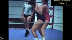 wanna see this mixed wrestling catfight get real intense?