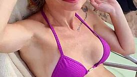 alineflavio beach update with cute blonde fun 😘🌊