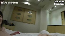 tokyo's finest japanese escort anal rides my huge cock perfectly