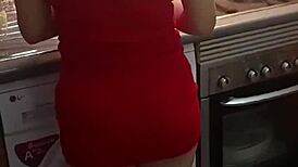 suegra's sexy kitchen outfit tempts me into tight anal pounding