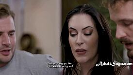 Anna de Ville Guides Virgin Men's First Threesome into Anal Double Penetration