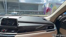 deixei minha NAMORADA GOSTOSA sozinha no estacionamento e ela squirt no carro