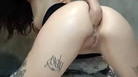 Naughty Young Amateur Prostitute Rams Dildo Deep in Her Tight Ass