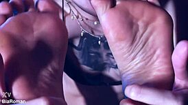 Pretty toes beg for your eager tongue lick