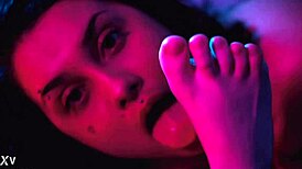 Acidalias First-Time Lesbian Foot Worship Licking Sucking Toes Barefoot Femdom Tickling