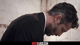 yo sexy secretary bent over office couch taking rough doggystyle deepthroat from boss