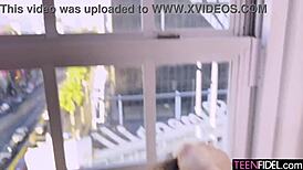 oh god shy tattooed teen girlfriend rides my huge cock rough like toy