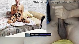 unsatisfied curvy blonde wife, fingering puffy pussy like femme fatale?