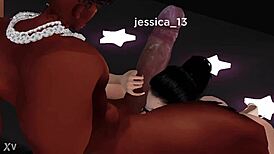 Latina college babe throats massive black cock to explosive creampie finish