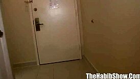 Petite Ebony Portia Strips as Ron Jeremy Rips Clothes for Ghetto Big Black Cock Beatdown