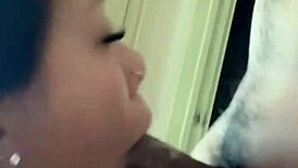 curvy asian homemade pov brunette teases licks balls deepthroats huge cock extra sloppy wet toppy