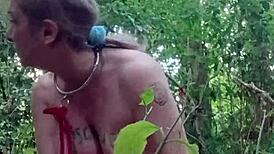 POV French Maid Slave Vibes Outdoor Bound and Bent Over!