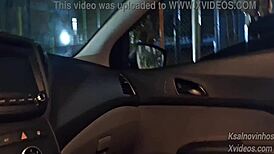 Risky handjob for hot teen on public street!