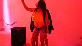 halloween night kicked off wild, i bent that sexy latina rabbit over for rough doggystyle in the club