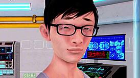 i'm like max fuckin this huge titted blonde milf in 3d game outfit datin her hard