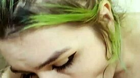 Goth Nikki Greaves Deepthroats Huge Cock in Steamy POV Blowjob