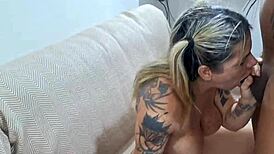 naughty masseur devours hot mature pussy