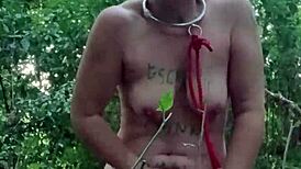 POV French Maid Slave Vibes Outdoor Bound and Bent Over!