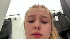 I can't stop fingering my shaved teen pussy outdoors in extreme public thrill