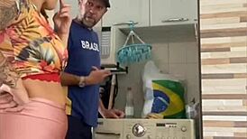 married redhead flashes big pussy lips teasing husband nearby outdoors