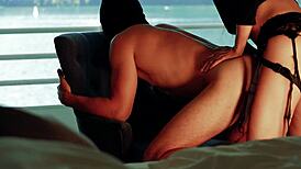 femdom bends alpha male over for huge strap-on ass pounding suck cock 🍆👑💦