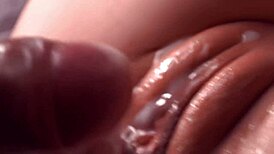 whoa check out this dripping pussy pounded up close with cumshot 💦🔥