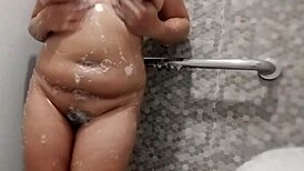 Ever seen bubbly water drench my huge filipina tits?