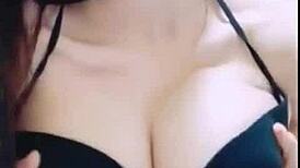taiwanese beauty snaps selfies flashing huge white tits and juicy pussy in raw asian homemade tease!