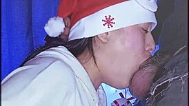 i surprised him with my deepthroat christmas blowjob it felt so naughty and festive