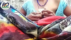 desi wife in saree strips slow fingers her hairy pussy first time