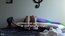 innocent brazilian amateur preps dorm for wild anal ride