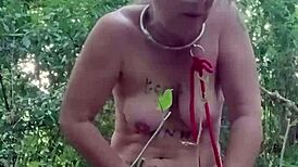 POV French Maid Slave Vibes Outdoor Bound and Bent Over!