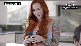 Mature Redhead Sophia's Intense Encounter with 18-Year-Old Step Son