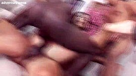 Emily White Takes Two Huge Black Dicks Deep in BBC Anal Balls Deep!