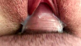 i fuck stepsis tight pussy close-up filling her with hot creampie taboo load deep inside