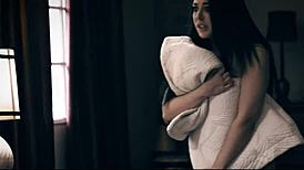 Stepfather's Threesome Lust Ignites with Stepdaughter and Her Lesbian Girlfriend